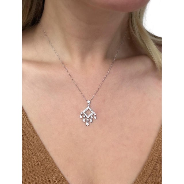 Tiffany & Co. Jazz Legacy Diamond Necklace in Platinum For Sale In Chicago - Image 6 of 6