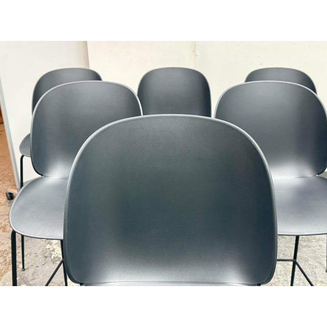 Gam Fratesi for Gubi Black Beetle Bar Stools, Set of Four For Sale In San Francisco - Image 6 of 12