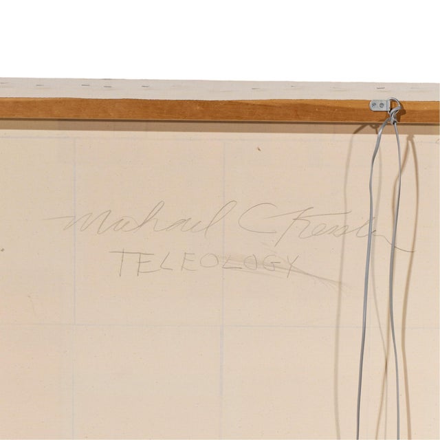 Michael Kessler Teleology Mid Century Mixed Media on Canvas For Sale - Image 4 of 4