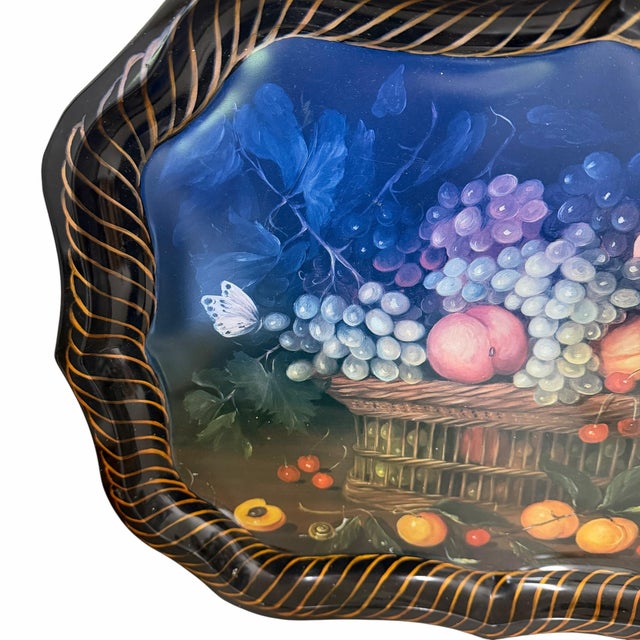 Vintage English Decorative Tray Design by Mimi Roberts For Sale - Image 4 of 6