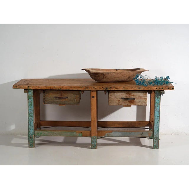 Vintage Worktable, 1920 For Sale - Image 12 of 12