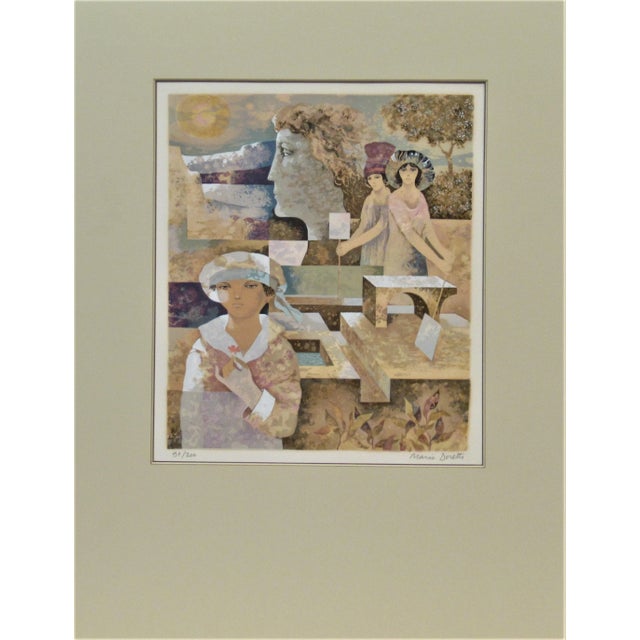 Mario Doretti, Surrealist Scene with Lady, Circa 1980 For Sale In San Francisco - Image 6 of 6