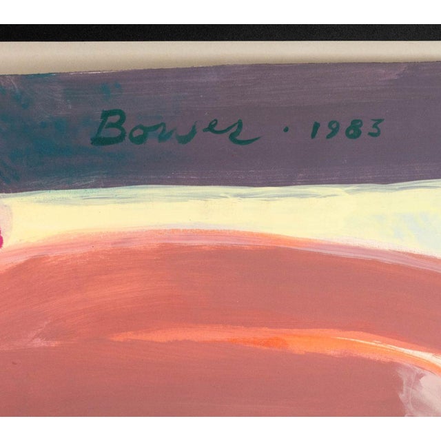 Pink David Bowes Untitled (Eve) Gouache, 1983 For Sale - Image 8 of 9