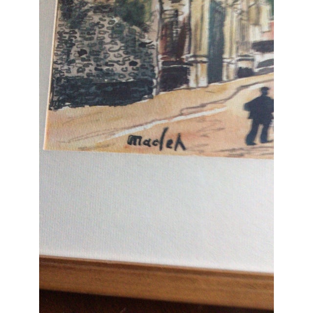 Vintage Framed Parisian Street Scenes Prints by French Post-Impressionist Painter Élisée Maclet - Set of 3 For Sale - Image 4 of 12