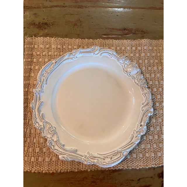 1 - Astier De Villatte Handmade French White Ceramic Charger Plate – Signed For Sale - Image 4 of 4