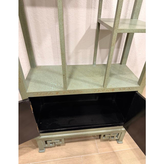 Wood Vintage Chinoiserie Pagoda Style Étagère or Display For Sale - Image 7 of 9