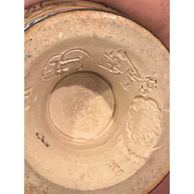 Antique Royal Doulton Lambeth Stoneware Hanna Barlow Incised Donkey Vase For Sale - Image 16 of 17