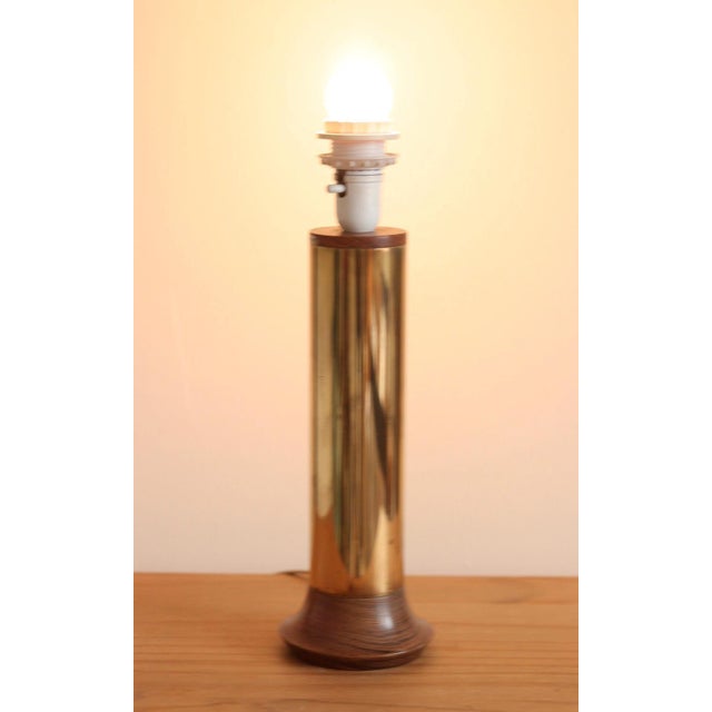 Large Vintage Brass Table Lamp For Sale - Image 12 of 18