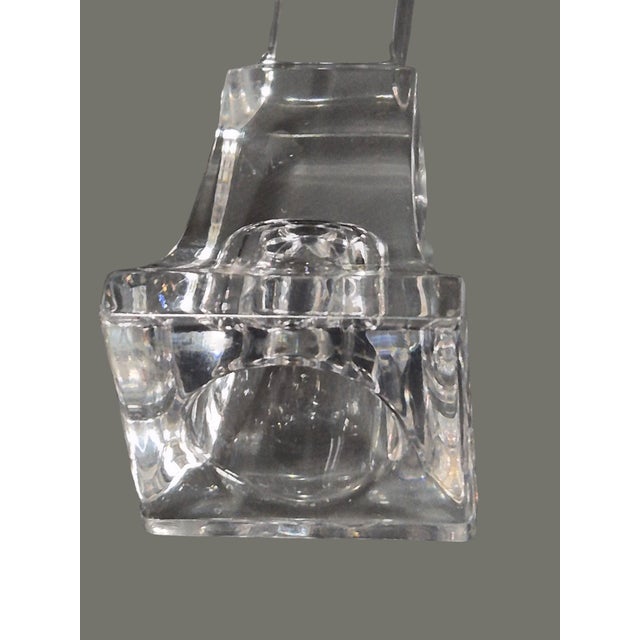 Late 20th Century Elegant Pair Villeroy & Boch Crystal Candle Sticks 12'' High Marked For Sale - Image 6 of 8