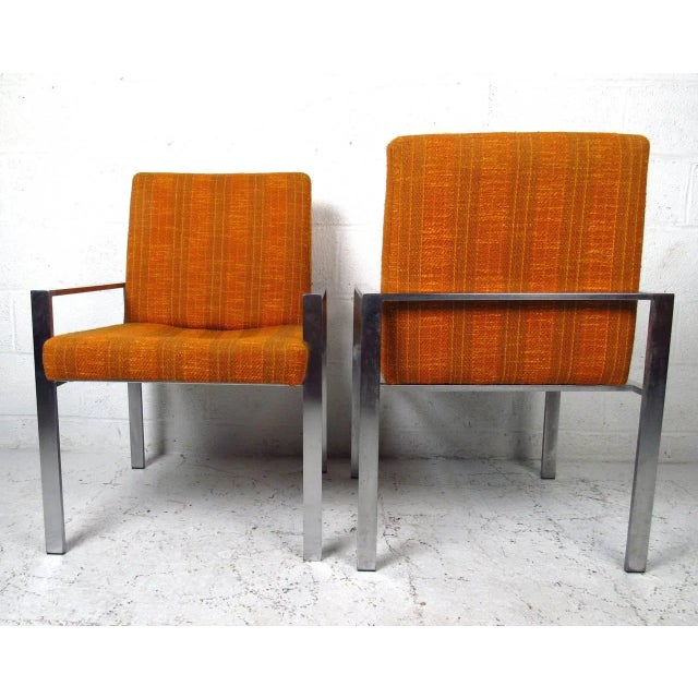 Mid-Century Knoll Style Armchairs - Set of 6 For Sale - Image 4 of 9