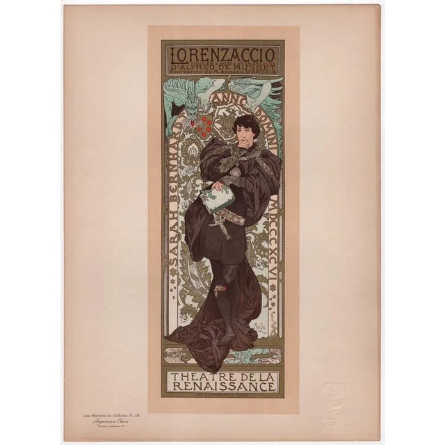 Alphonse Mucha (1860-1939) Lorenzaccio - Sarah Bernhardt Year of ideation: 1896 Year of printing: 1898 Lithograph on wove...