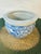Vintage Chinoiserie Cache Pot, Blue and White For Sale - Image 4 of 5