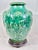 Wood Large Chinoiserie Green Vase With Stand For Sale - Image 7 of 11