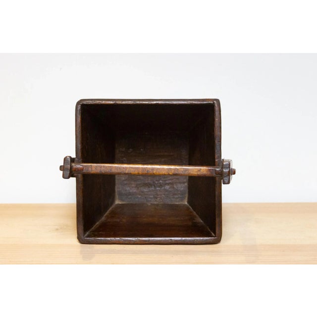 19th Century Antique Chinese Wooden Basket For Sale - Image 5 of 7