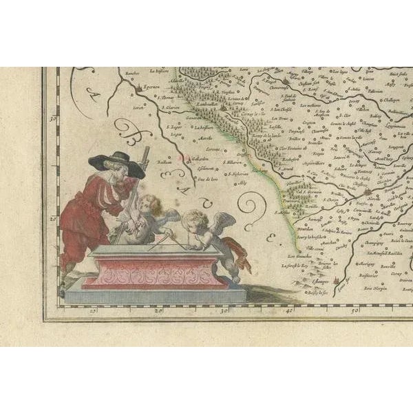 Map of France by Willem Blaeus, 1650 For Sale - Image 5 of 8