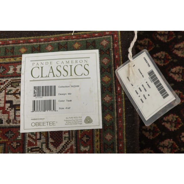 Textile 100% Wool Approx. 4 X 6 Area Rug For Sale - Image 7 of 10