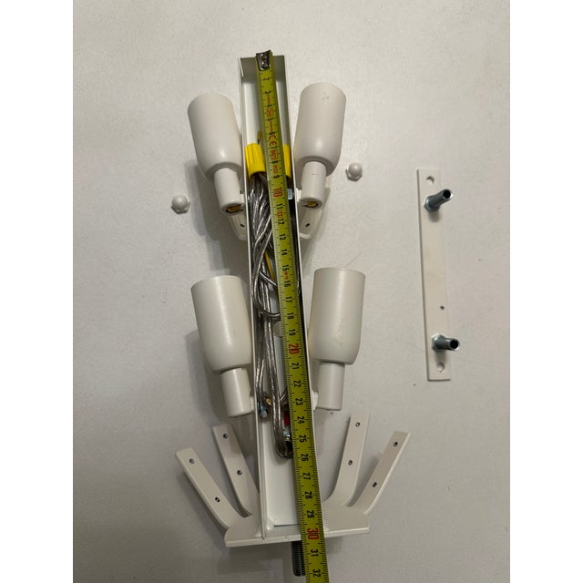 Venetian Gold "Graniglia" Leaves" Murano Glass Wall Sconces For Sale - Image 13 of 16