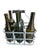 1930s French Zinc Bottle Carrier With Wood Handle For Sale - Image 4 of 4