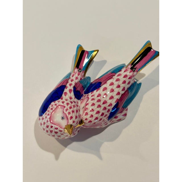 Pink Late 20th Century Herend Love Birds Figurine For Sale - Image 8 of 10