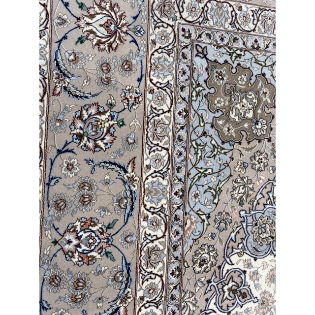 Pasargad Beige Persian Isfahan Silk & Wool For Sale In Washington DC - Image 6 of 18