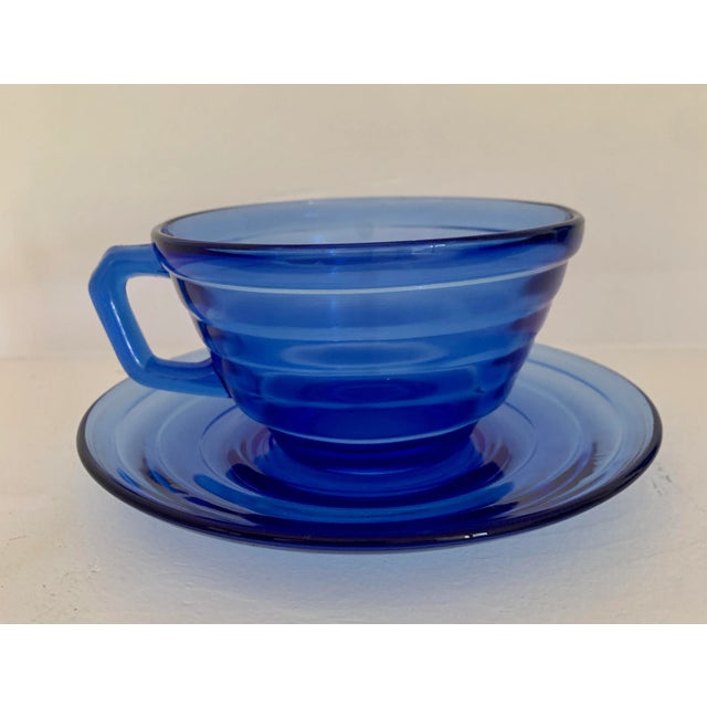 Hazel-Atlas 1930s Art Deco ModernTone Hazel Atlas Tea Service - 9 Pieces For Sale - Image 4 of 6