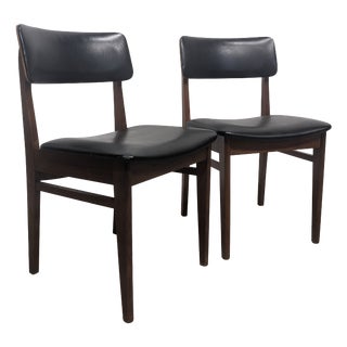 Mid-Century Skaï Office or Lounge Chairs, 1960s, Set of 2 For Sale