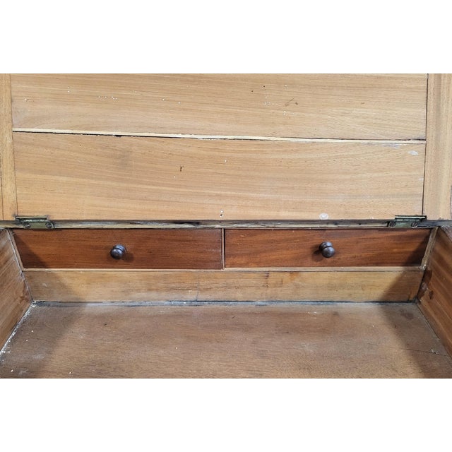 Antique English 19th C Victorian Mahogany Slant Top Davenport Desk For Sale - Image 15 of 16