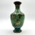 Antique Green Chinese Cloisonne Vase Art Deco Style Brass Bottom China Export For Sale - Image 11 of 12
