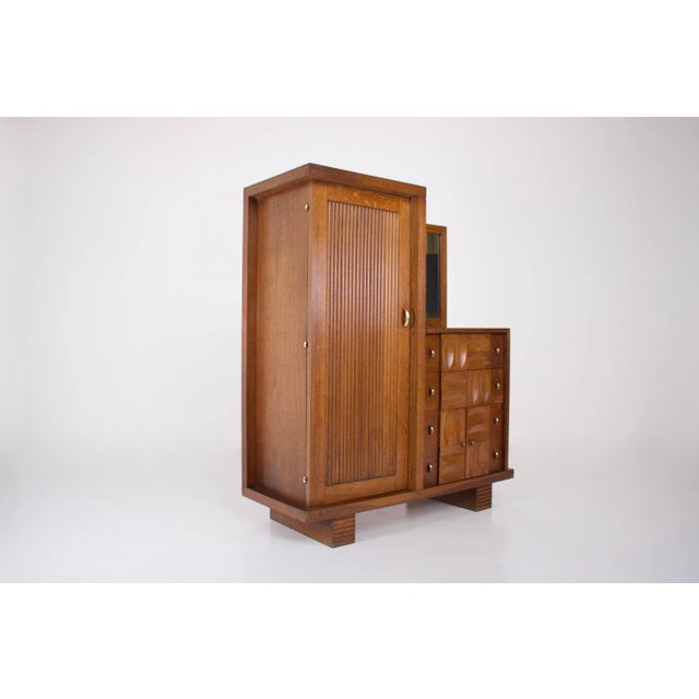 Mid-Century Modern Cabinet in the style of Charles Dudouyt, 1930s For Sale - Image 3 of 11