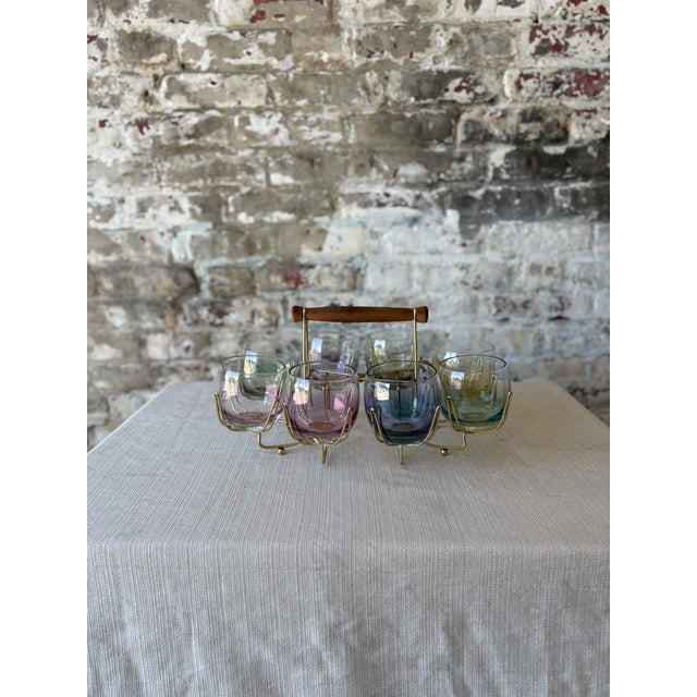 "Add a touch of retro charm to your barware collection with this stunning set of 8 vintage roly poly glasses, each...