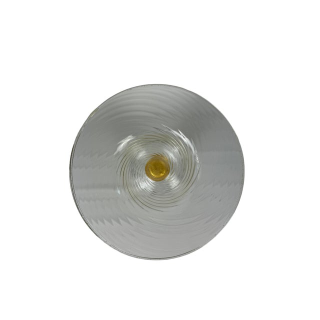 Seguso Vetri d'Arte Mid 20th Century Seguso Vetri d'Arte Gold Flecked Centerpiece For Sale - Image 4 of 8