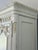 Metal Louis XV–Style Armoire in Antique Cream & Gold Finish. French Elegance Reborn For Sale - Image 7 of 14