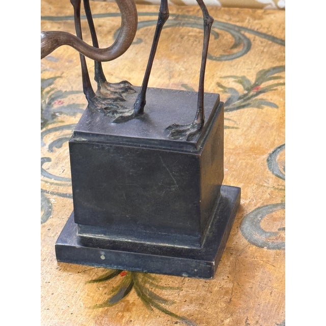 Traditional 19th Century Bronze Flamingos by Franz Mazura For Sale - Image 3 of 9