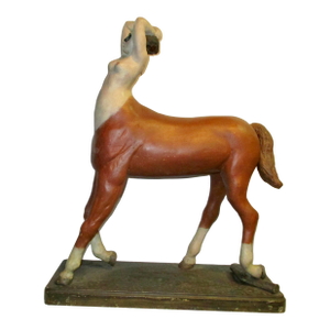 Female Centaur Wood Carving Folk Art