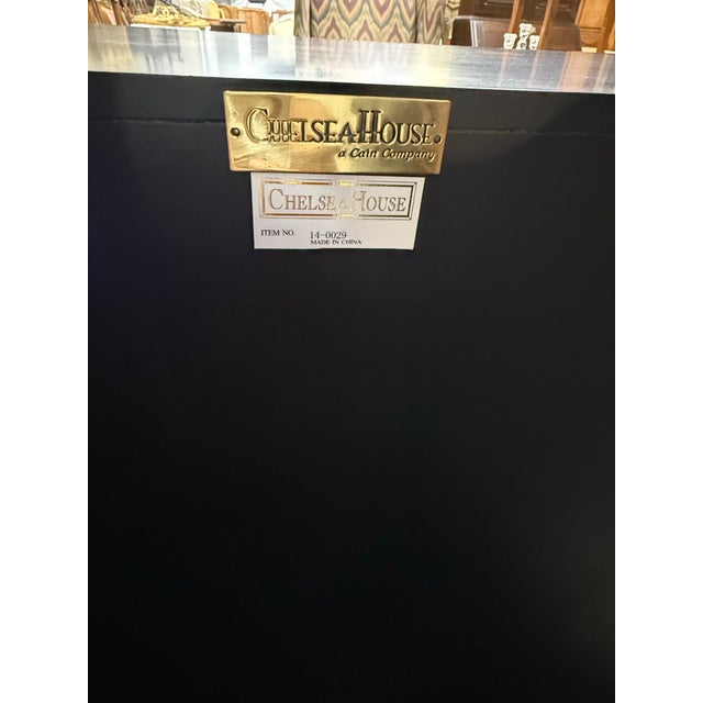 Late 20th Century Chelsea House Chinoiserie Two Door Cabinet For Sale - Image 10 of 11