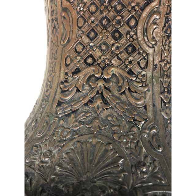 Metal Antique Silver Wedding Basket Cross Silver For Sale - Image 7 of 11