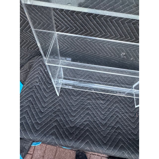 Pair of Vintage Lucite Etagere Shelf Units For Sale - Image 11 of 12