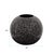 Chiseled Texture Black Iron Globe Vase- Small For Sale In Chicago - Image 6 of 8