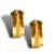 Early 21st Century 18k Yellow Gold Ribbed Tricolor Earrings - 2 Pieces For Sale - Image 5 of 5