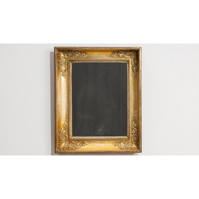Gold 19th Century France Empire Gold Wood Mirror For Sale - Image 8 of 10