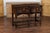Wood English 1870s Oak Dresser Base with Carved Geometric Front and Two Drawers For Sale - Image 7 of 12