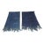 Vintage Indigo Blue African Woven Mud Cloth Textiles Fragments For Sale