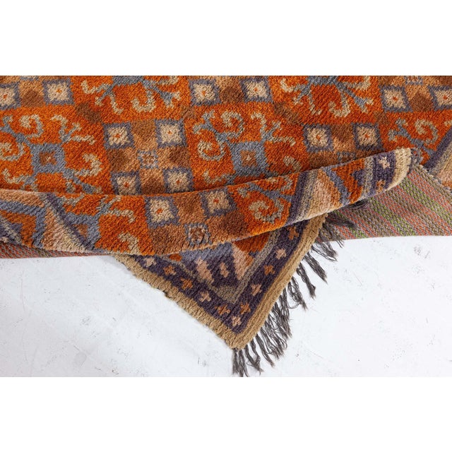 Textile Doris Leslie Blau Vintage Swedish Pile Rug For Sale - Image 7 of 8