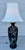 Late 19th Century Huge Meiji Japanese Cloisonné Black Ground Bird & Blossom Tall Table Lamp 40" For Sale - Image 14 of 18