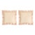 Tassel Embroidered Linen Pillow, Bisuqe and Petal Pink, 24 "x 24", Pair For Sale - Image 9 of 14