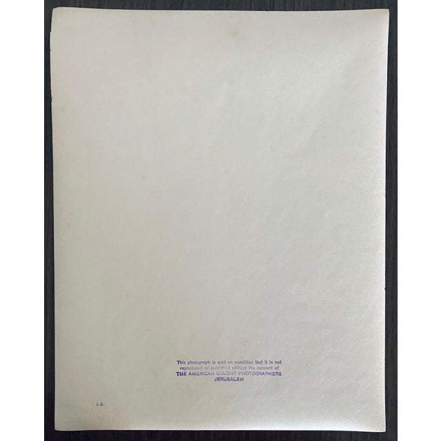 Black American Colony Jerusalem, Vintage Large Albumen Photo Jerusalem Landscape, 1890-1920 For Sale - Image 8 of 9