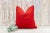 Red Vintage Red & White Moroccan Wool Embroidered Throw Pillow Cover For Sale - Image 8 of 10