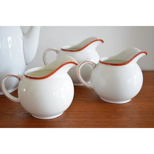 Mod. 1382 Coffee Set by Hermann Gretsch for Arzberg, 1940s, Set of 4 For Sale - Image 4 of 5