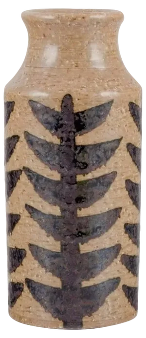 Large Cylindrical Ceramic Vase by Hertha Bengtsson for Rörstrand, 1970s