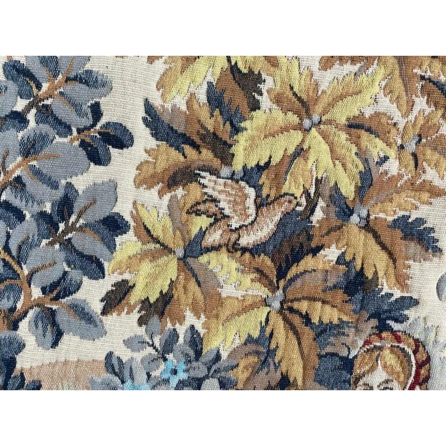 1940s Vintage Medieval Design French Tapestry For Sale - Image 5 of 16